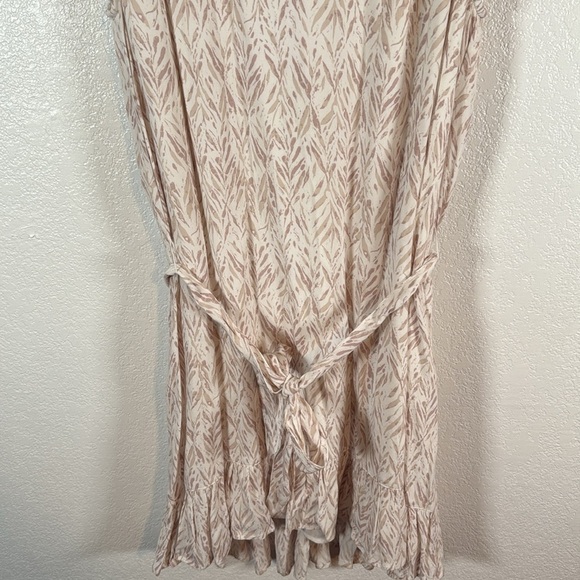 Gentle Fawn Neutral Leaft Print Mini Dress Size Small - Picture 2 of 7